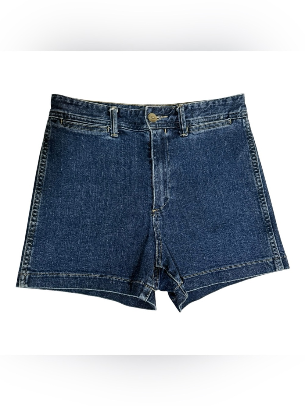 GAP High Rise Denim Shorts Size 2 Blue Stretch Jean Shorts 3” Inseam